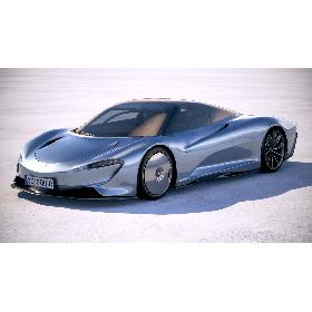 3D McLaren Speedtail 2020